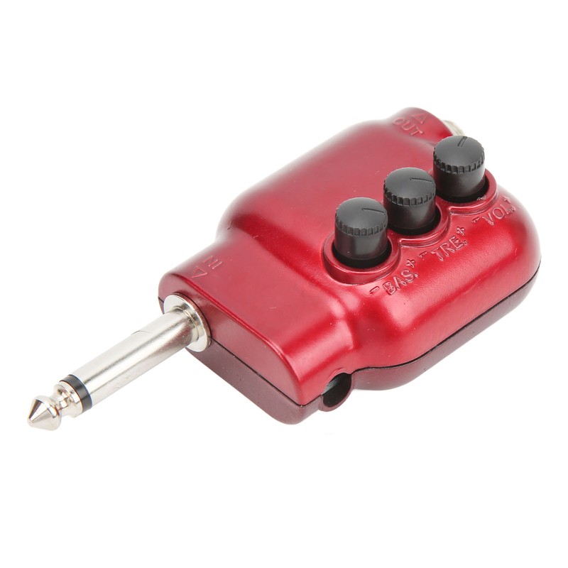 Guitar Pre Amplifier Mini Preamp 6.35mm Plug for Acoustic Guitars