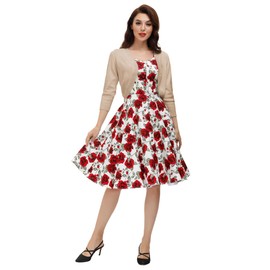 Belle Poque Womens 3/4 Sleeve Bolero Shrug Open Front Knit Cropped Cardigan(Apricot L)