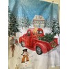 Christmas Snowman Digital Cotton Print Fabric Panel