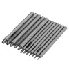 12pcs Leather Hole Punch Cutter 0.5‑5mm Hollow Punch Set for