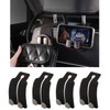 KINIVA Car Seat Headrest Storage Hooks, Set of 2, Suede