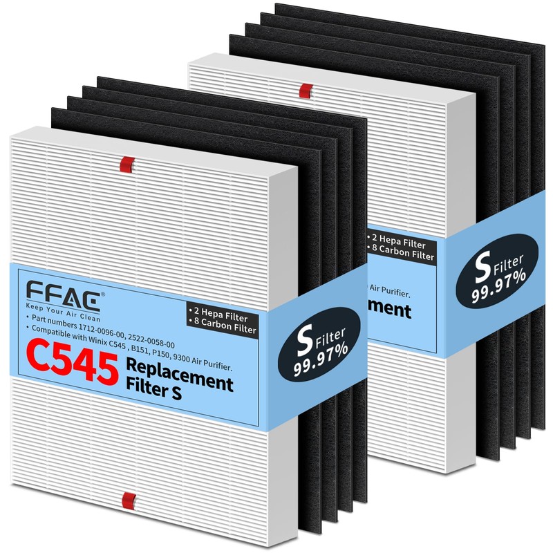 FFAC C545 HEPA Replacement Filter Compatible with Winix C545 Air