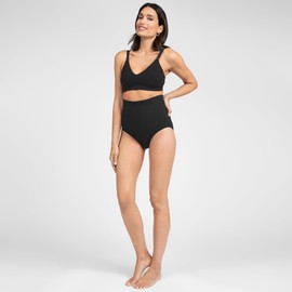 Seraphine Vivette Postpartum High Waisted Compression Tummy Control Panties, Post-Maternity Shaping Briefs, Shapewear Underwear for Women, 2 Pack, Black/White, XS