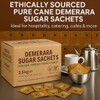 Brown Demerara Sugar Sachets – Individually Wrapped Pure Cane Portions,