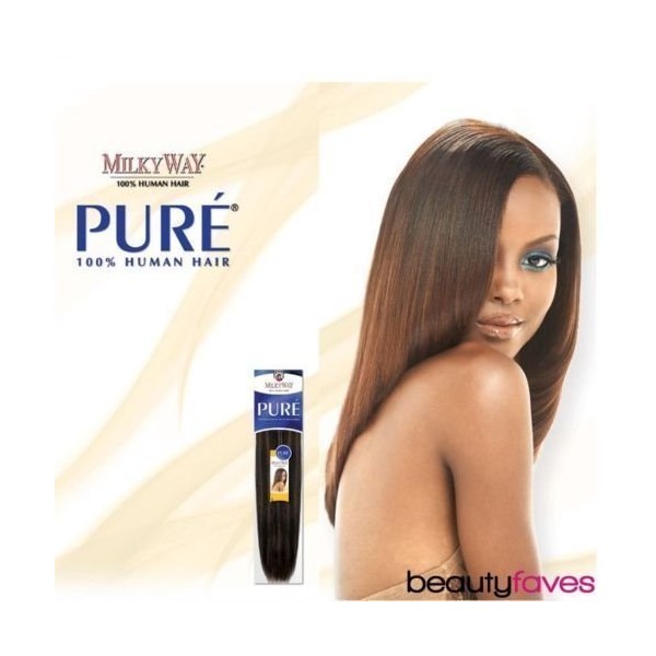 MilkyWay Human Hair Weave Pure Yaki [14"] #1