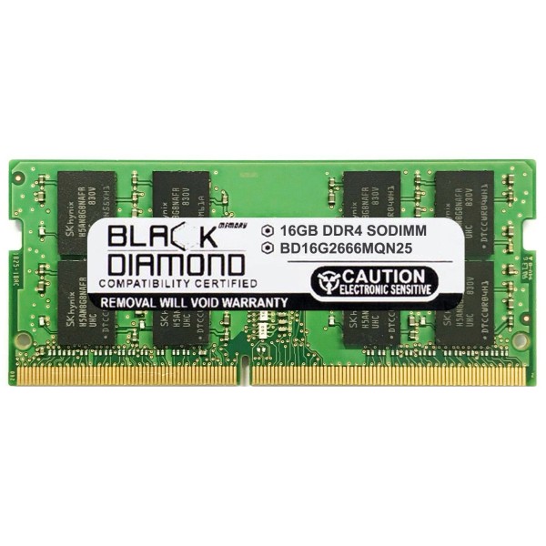Black Diamond Memory 16GB Memory HP Pavilion gaming 15 dk