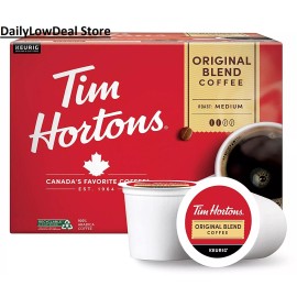 Tim Hortons Original Blend Premium Coffee K-Cups  Medium Roast 12 - 100 K-Cups! - 24 K-Cups