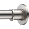 BRIOFOX Industrial Shower Curtain Rod - Never Rust Non-Slip 43-72