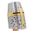Medieval Warrior Brand 18 Gauge Steel Miniature Display Helmet (Crusader)