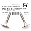 (5) 5/16-18x2 Stainless Steel Elevator Bolt Square Neck (1-3/16 Diameter