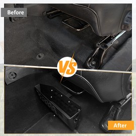 MAIKER Metal Front Under Seat Box Tactical Organizer and Storage Tray Compatible with 2018-2024 Wrangler JL & 2020-2024 Jeep Gladiator JT