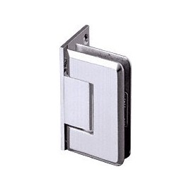 CRL Pinnacle 044 Series Chrome Wall Mount Offset Back Plate Hinge