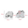 Mikinona 1 Pair 2 Anodized Motorcycle Handlebar Riser Clamp for
