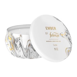 Febreze Scented Candle, Ember Scent, 11 oz 4 Wick Candle, Single Pack