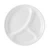 Corelle Livingware Divided Dinner Plate, 10-1/4-Inch, Winter Frost White -