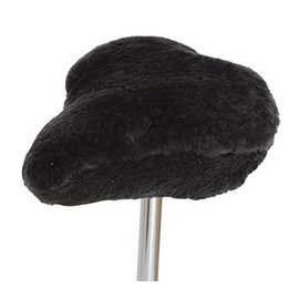 Leibersperger-Felle Bicycle Saddle Cover / Bicycle Saddle Cover Top Made of Real Lambskin Large XL in Slate Colour Length 30 cm Width 27 cm for Touring Saddle Selle Royal Direct from Manufacturer