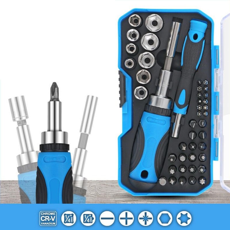 44 in 1 Magnetic Screwdriver Set, Multi Screwdriver Socket Bit