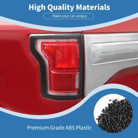 PDKLIN for F150 Rear Tail Light Trim Bezel Cover Kit Compatible with Ford F150 2015-2020 Black Exterior Accessories 2pcs