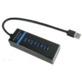 NetCom USB 3.0 HUB Super Speed 5 Gbps, 4 Ports USB3.0/HUB LED INDICATION FAST USB