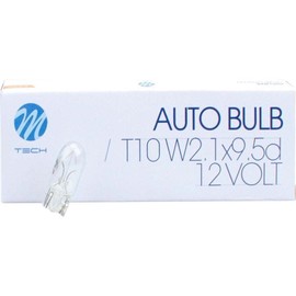 M-Tech Z12 Bulb W2.1 x 9.5d 12V/5W T10-W5W Set of 10