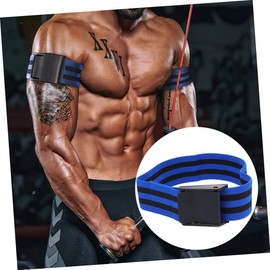 BESPORTBLE 2pcs Flow Restriction Training Belt Grip Enhancer Cable Ankle Straps Gym Training Bands Strength Harbinger Fast Arm Band Handles Iv Blue Natural Latex Silk Elastic Band