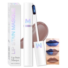 FeiCuiYun Peel Off Matte Chocolate Liquid Lip Gloss Stain Masque, Long Lasting & Waterproof Delicate Peel Off Lip Stain Tint, Matte Finish Peel Off Lip Stain, Transfer-Proof Lip Gloss for All Skin