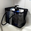 Drainage Mesh Bath Bag Black Short / 물빠짐 메쉬 목욕가방 블랙 숏