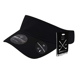 DECKY GOLF Standard Visor, Black, One Size
