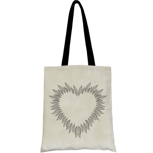 PREMYO Reusable Shopping Bag Cotton Tote Long Handled Easy to