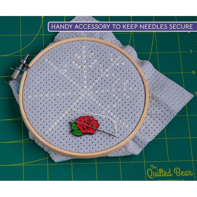 The Quilted Bear Needle Minders - Magnetic Enamel Needle Keeper