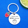 Cute Keychains for Women Strawberry Keychain Strawberry Lover Gift Couple