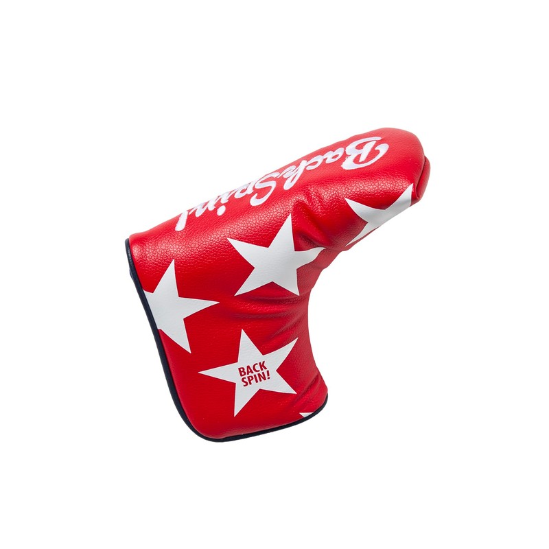 BACK SPIN! Star Pattern Putter Club Headcover Back Spin (Red