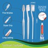 HQSLsund 50 pcs Disposable Toothbrushes, 2 Color Toothbrushes and Toothpaste