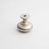 HARMAC HOUSE Round Cabinet Knobs 4 Pack Brushed Nickel Pull