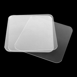 10 Pack Adhesive Tape, 2.36x2.36 inch Clear Reusable Double Sided Mounting Tape, Heavy Duty Two-Sided Tape for Wall, Office Supplies (Square, 10)