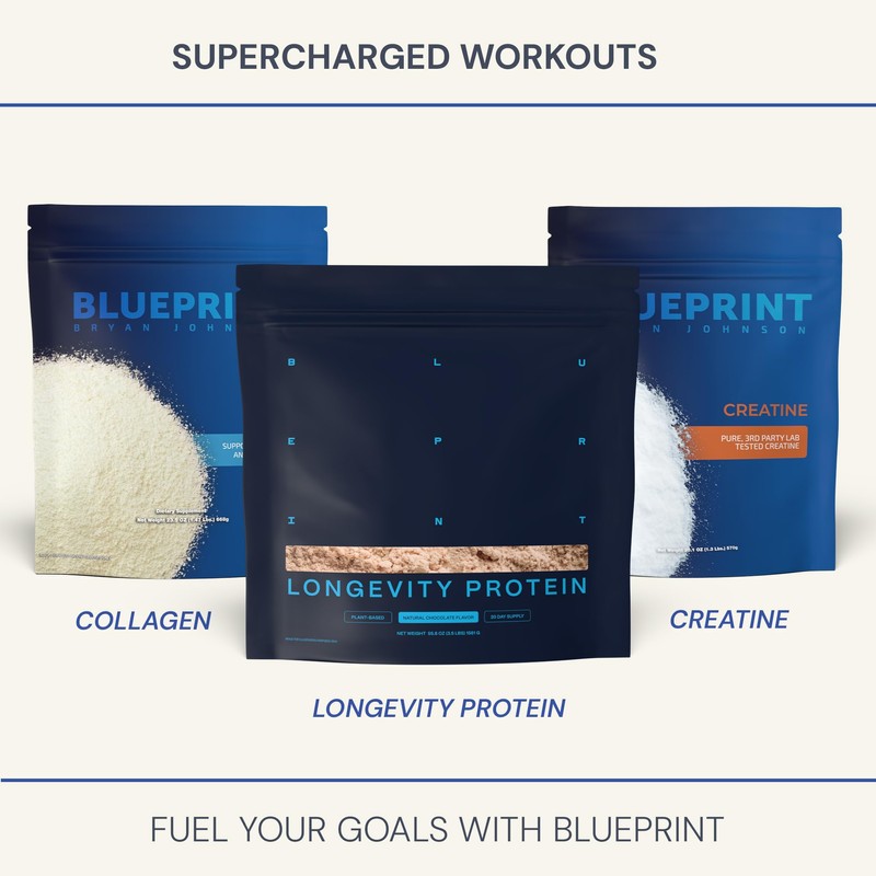 Blueprint Bryan Johnson Creatine Monohydrate Powder – Amino Acid Powder