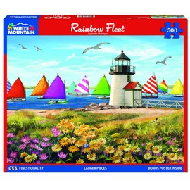 White Mountain Puzzles - Rainbow Fleet - 500 Piece Jigsaw Puzzle