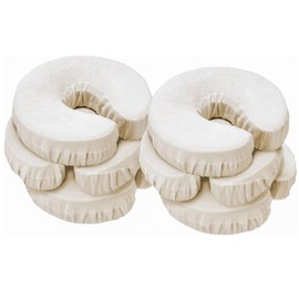 Master Massage Flannel Headboard Pillow Cover Washable 100% Cotton for Massage Table Pack of 6 Natural Colour