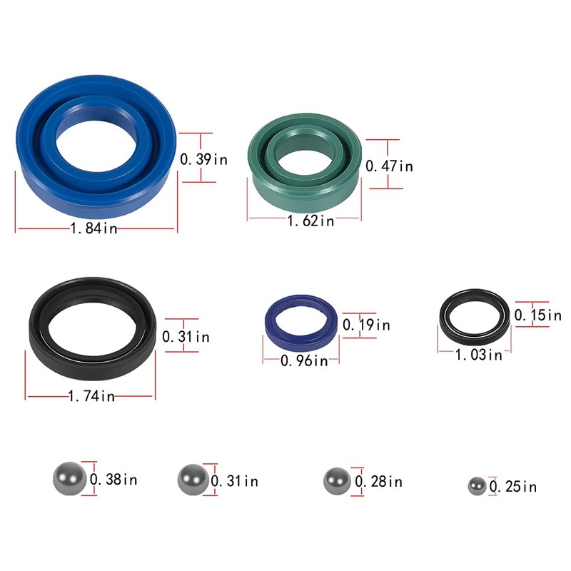 328.12031 Seal Replacement Kit Full Set for Sears Craftsman 2-Ton