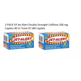 jet alert 2 New Bottles Jet-Alert 200 mg Caplets Double Strength Caffeine  180 Ct
