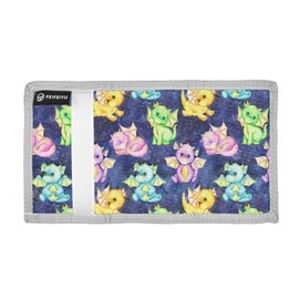 CEBUGI Cute Little Dragons Kids Wallets for Boys Girls Ages 6-18,Trifold Kids with Zippered Coin Pocket,Boys Wallets Christmas Gift