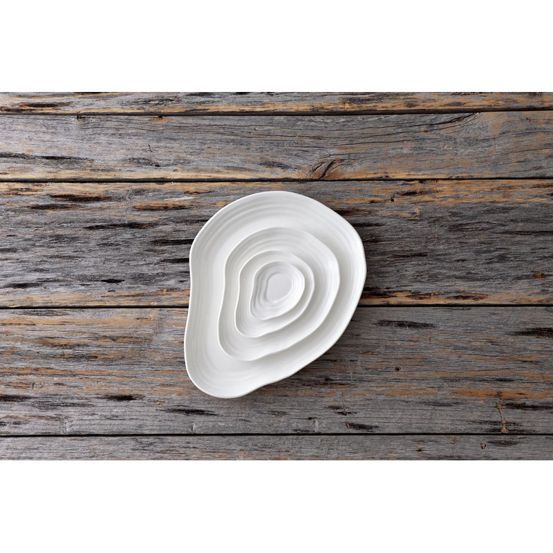Fortessa Fortaluxe Dinnerware Contexture Ama Plate, 4.5-Inch, Set of 12