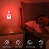 echosari LED Red Night Lights Plug into Wall, 2 Pack