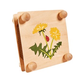 Eichhorn Outdoor Leaf Press - Leaf and Flower Press with Templates for Painting, Includes Brush and Paint, Suitable for Ages 6 and Above, Medium, Wood