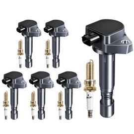 GPMMWPG Ignition Coil Pack and Iridium Spark Plugs Set of 6 Compatible with Acura RDX 3.5L 2013-2015, ZDX 3.7L 2010-2013, Compatible with Honda 3.5L Pilot 2009-2015, Ridgeline 09-14, OE# UF624 96599