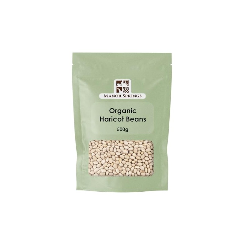 Organic Haricot Beans 500g by Manor Springs Organic