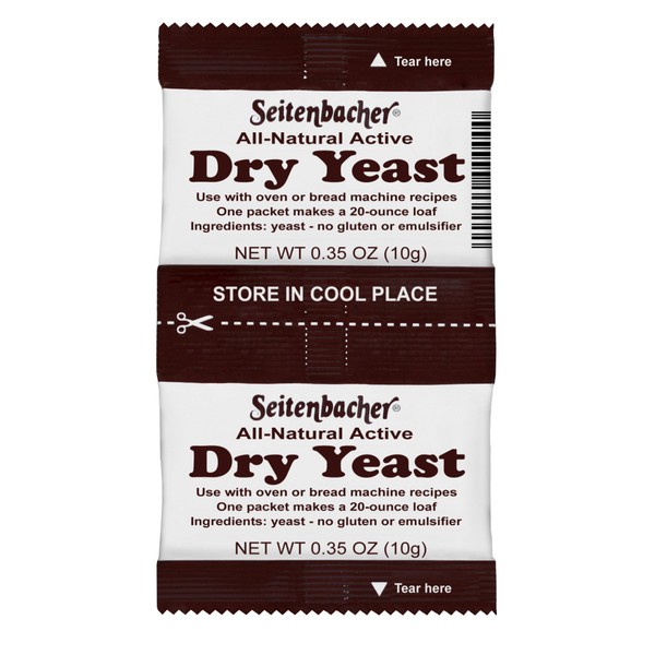 Seitenbacher Active Dry Yeast, 0.35 Ounce (Pack of 32)
