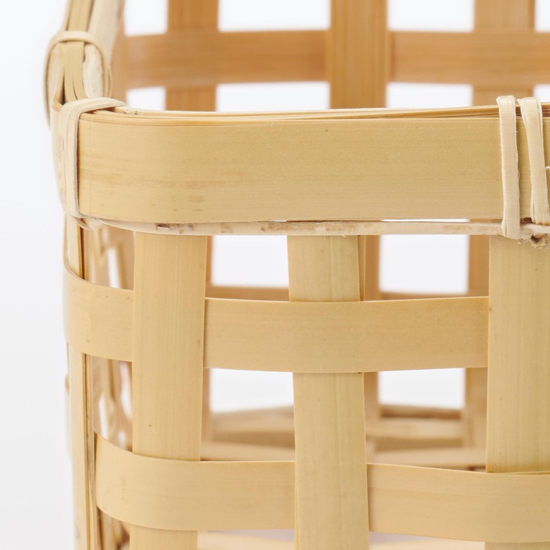 MUJI MDC77A2S Bamboo Woven Basket Natural, Approx. Width 8.3 x