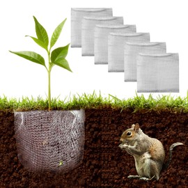 HAHAKU 6 Pack Plant Root Guard Baskets, 1 Gallon Stainless Steel Wire Baskets Protect Plant Roots, Control Gopher for Efficient Planting 10 x 9 in-6pcs 1 Gallon