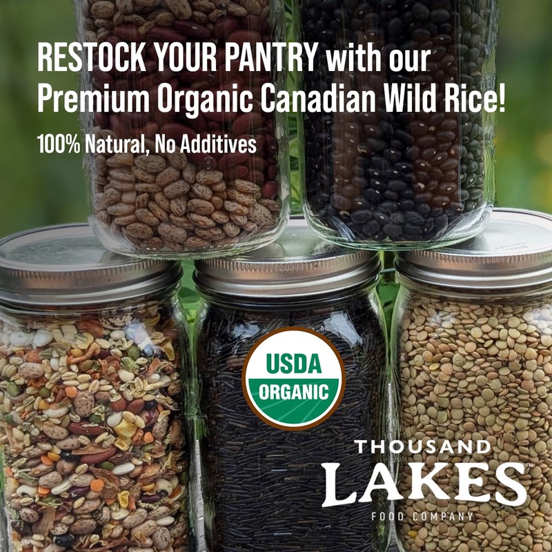Thousand Lakes Organic Canadian Wild Rice - Premium - Bulk